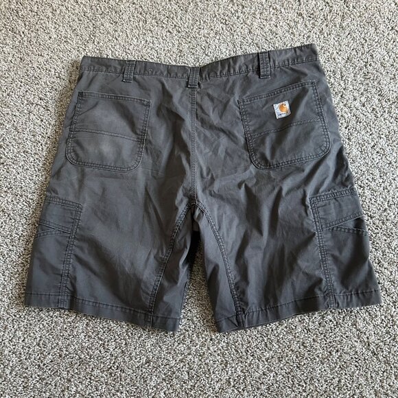 Carhartt Mens Sz 44 Relaxed Fit Cargo Shorts Gray With Multiple Pockets - Picture 7 of 10